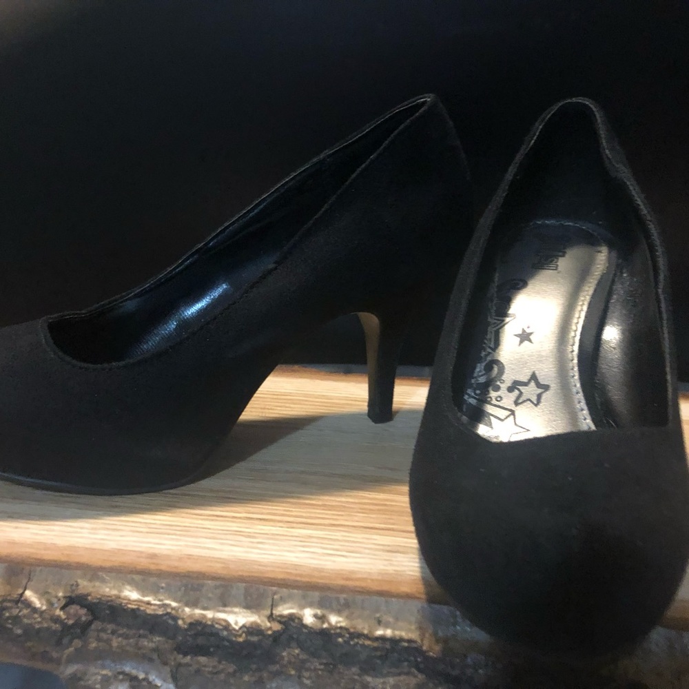 Black Velvet High Heels